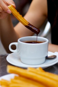 Chocolate con churros en San Ginés. Auto xmatt de Flickr.